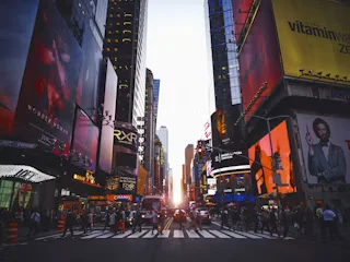 Skyline de Nueva York al atardecer